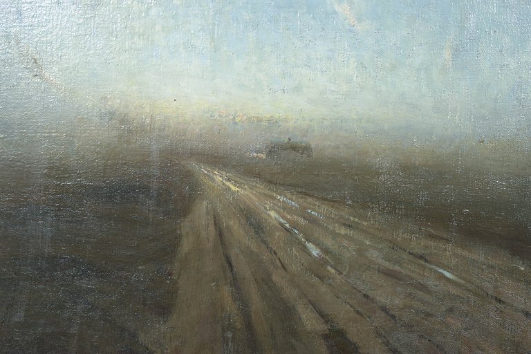 Ove Alfred Märtens, olie på lærred, listet dansk billedkunstner.