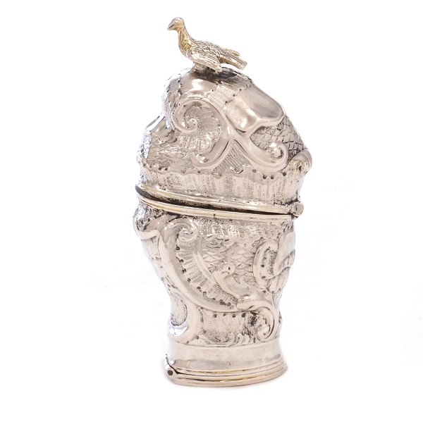 Danish silver vinaigrette by A. Jørgensen, Copenhagen 1773H: 8cm