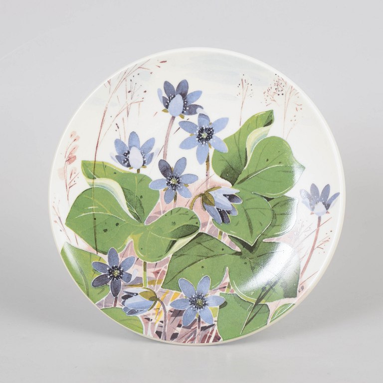 Kristi Brandt for Arabia, Blåsippa wall plate.