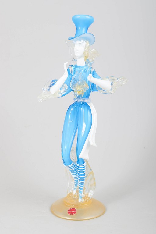 Murano, gentleman glass figurine.