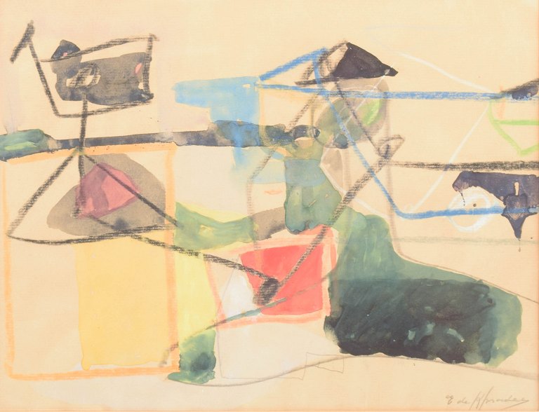 Eugène de Kermadec, mixed media, listed French visual artist.