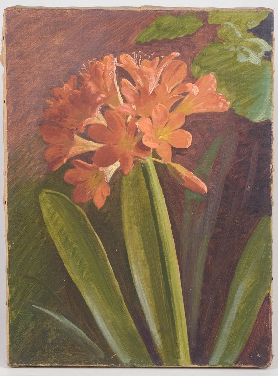 Danish floral still life, oil on canvas.