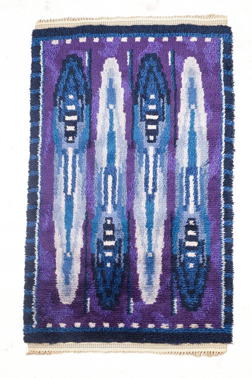 Swedish handwoven rya carpet.