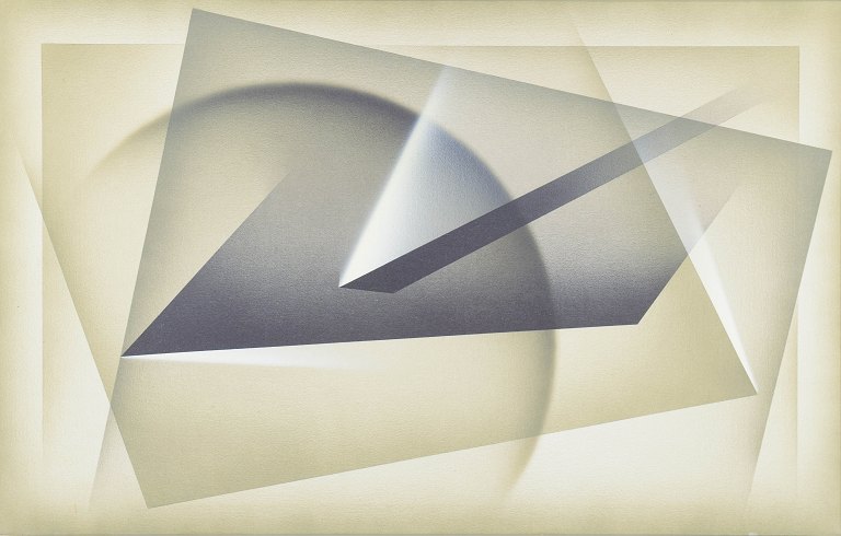 Finn Mickelborg, oil on canvas, listed Danish artist.