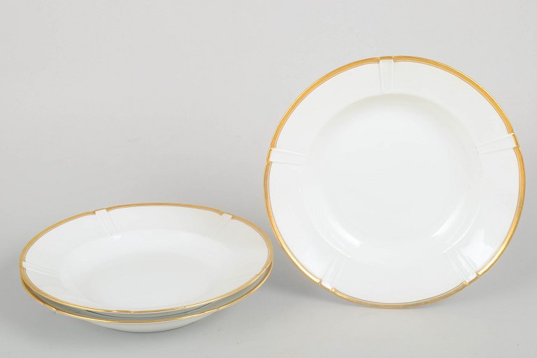 Bing & Grøndahl, Offenbach, set of three pasta plates.