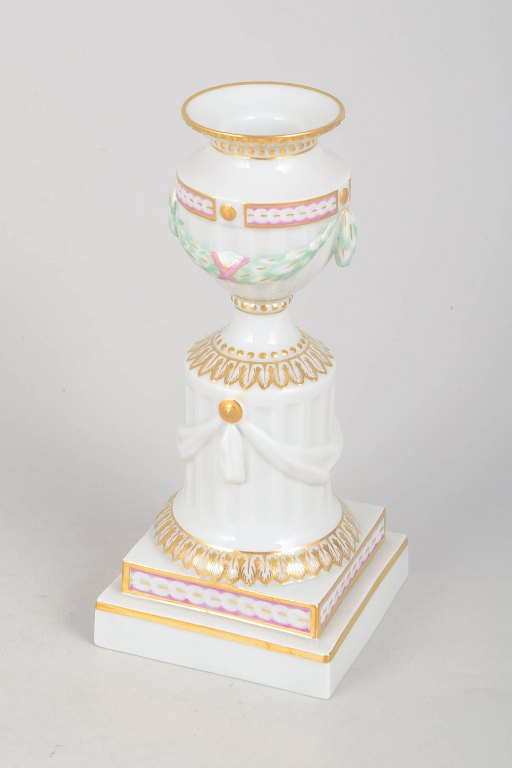 Royal Copenhagen, Flora Danica candlestick.