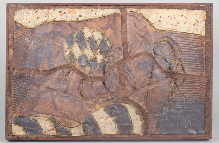 Trille Jørgensen, large stoneware relief.