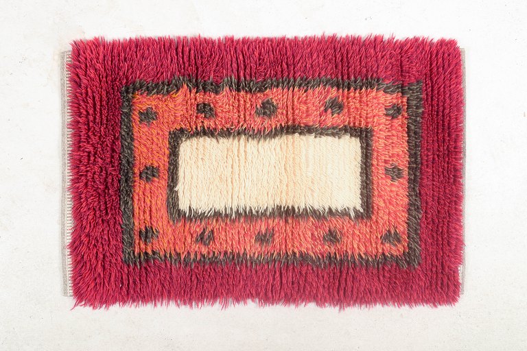 Swedish rya carpet, circa 1970s.